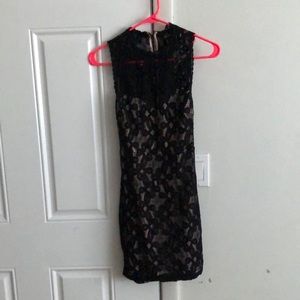 XS Forever 21 black lace mini dress